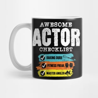 Awesome actor checklist Mug